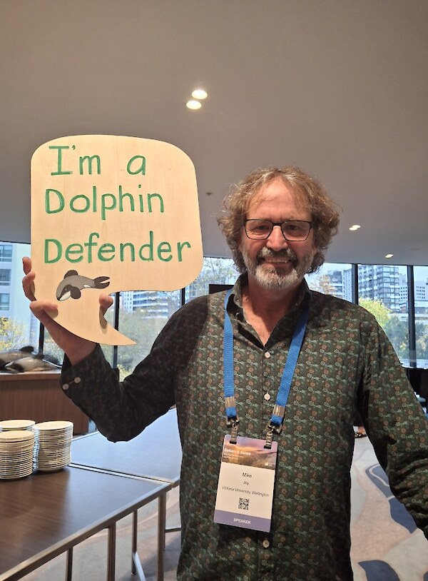 Legendary scientist and environmentalist Mike Joy, Dolphin Defender, says ‘Save the joy’