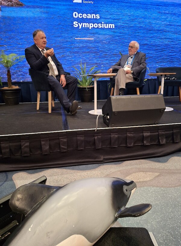 Shane Jones ignores the dolphin in the room and says there will be no changes to bottom trawling rules in this term of government